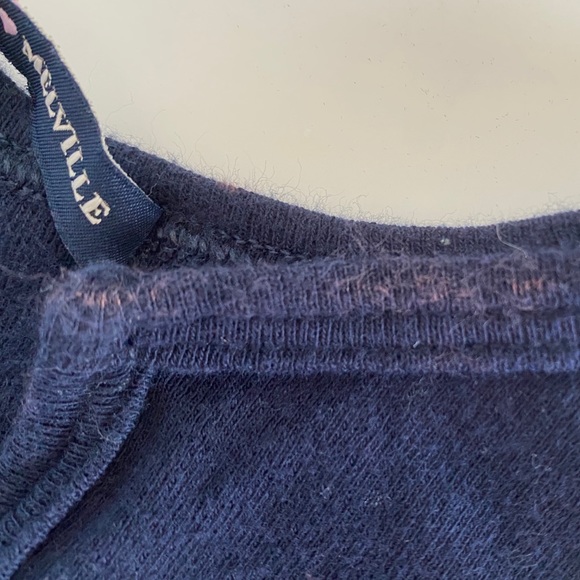 Brandy Melville Navy/Gray/White V Neck Tank - Picture 5 of 10